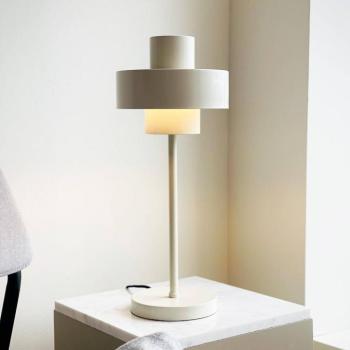 Dyberg Larsen asztali lámpa Stoke, gitt fehér, magasság 49,5 cm kép