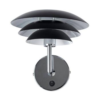 Dyberg Larsen DL20 fali lámpa fém 20 cm fekete kép