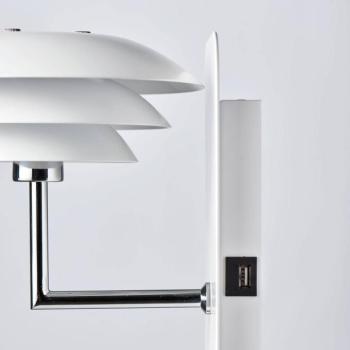 Dyberg Larsen DL20 USB Shelf fali lámpa, fehér kép