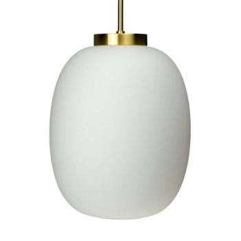 Dyberg Larsen DL39 függő Ø 25 cm opálf./sárgaréz kép