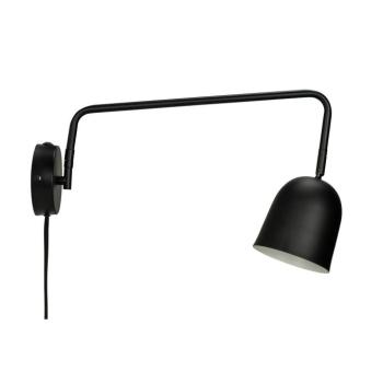 Dyberg Larsen Manchester fali lámpa, fekete, kinyúlás 45 cm kép