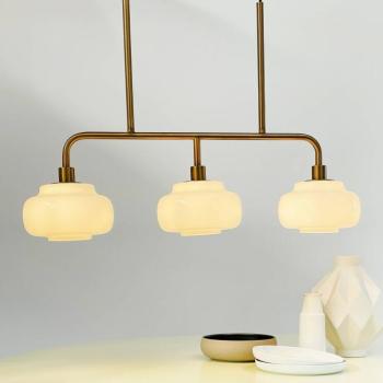 Dyberg Larsen függő lámpa Ossett, bronz színű, hosszúság 80 cm kép