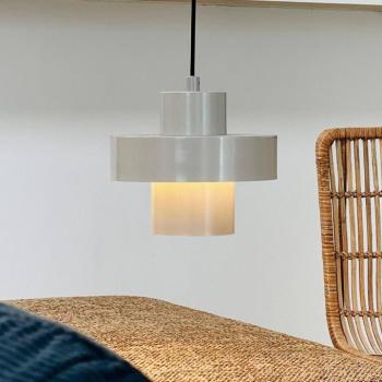 Dyberg Larsen függőlámpa Stoke, szürke, Ø 20 cm, fém kép