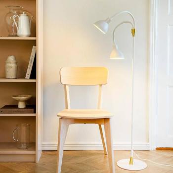 Dyberg Larsen Lilje álló lámpa, fehér, magasság 135 cm, 2 izzós kép