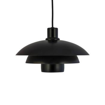 Dyberg Larsen lógó lámpa, fekete, Ø 30 cm, fém kép