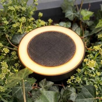 Dyberg Larsen Otera LED földi tüskés lámpa, napelemes, fekete, IP54 kép