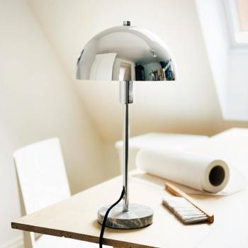 Dyberg Larsen Stockholm asztali lámpa, magasság 41 cm, fém/márvány kép
