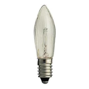 E10 3 W 55 V tartalék izzó, 3 db gyertyaforma kép