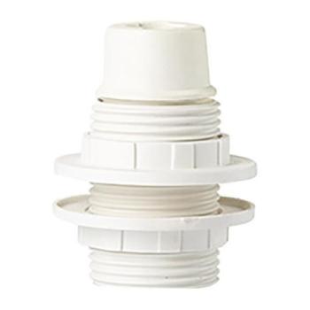 E14-es fehér műanyag csillár foglalat 220-240V, Eurolamp, 208868 kép