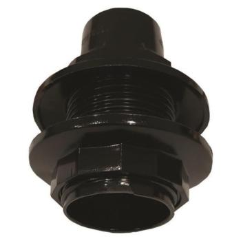 E14-es fekete műanyag csillár foglalat 220-240V, Eurolamp, 747249 kép