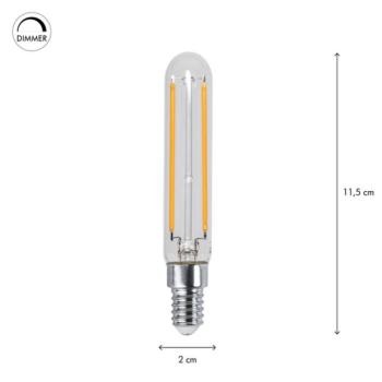 E14-es LED izzó, 3,3 W, T20 izzószál, 2700 K, Ra90, dimmelhető kép