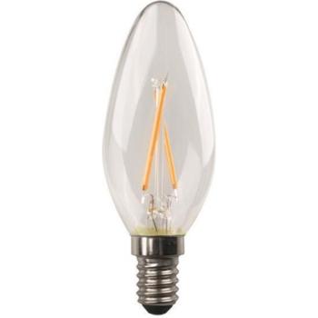 E14 LED izzó keresztezett izzószállal, 2.2W, 250lm, 3000K, 220-240V, IP20, Ε14, Eurolamp, 111586 kép