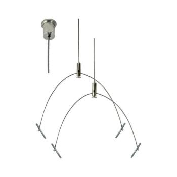 e2 elektro - 150 cm-es függesztő drótkábelek készlete, fényes króm 10478848 kép