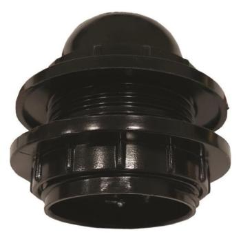 E27-es fekete műanyag csillár foglalat 220-240V, Eurolamp, 925173 kép