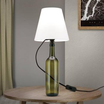 E27-foglalat BOTTLE, fekete kábel, hossza 200 cm kép