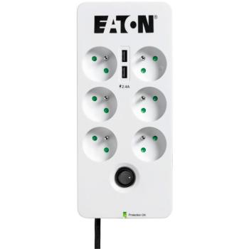 EATON Protection Box 6 USB FR, 6 kimenet, terhelés: 10A, 2x USB port kép