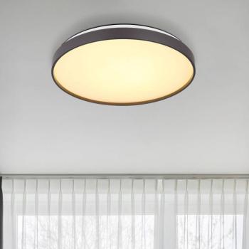 Eclypse LED mennyezeti lámpa, antracit, Ø 48 cm, akril/fém kép