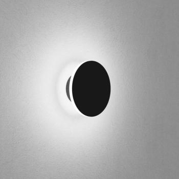 Egger DLS fali lámpa Orbit, fekete, Ø 12,5 cm, alumínium 2,700 K kép