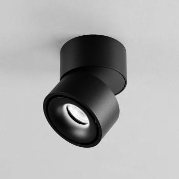 Egger DLS LED spotlámpa Clippo fekete/fekete, Ø 10 cm, DALI DTW kép