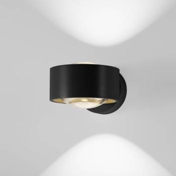 Egger LED fali lámpa Clippo Optic, fekete/arany, DTW, fel/le, fel/le kép