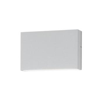Egger LED kültéri fali lámpa Flatbox, fehér, 11x7 cm, alumínium kép