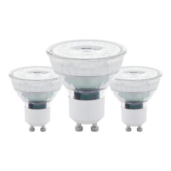 EGLO , 110151 , LEDGU10 , fényforrás , 2700 K , GU10 , 3X4,5W , átlátszó kép