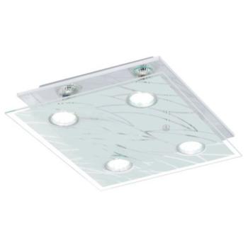 EGLO , 13674 , FARELLA , mennyezeti lámpa , GU10 , 4X3W , IP20 , fehér, átlátszó kép