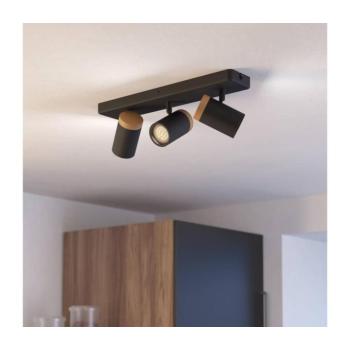 Eglo 300002 - Fürdőszobai spotlámpa CONSUMA 3xGU10/3W/230V IP44 fekete/bézs 300002 kép