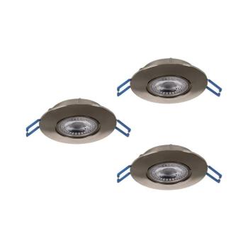 Eglo 300193 - 3 db-os LED beépíthető lámpa szett GEDREZ LED/4,9W/230V átm. 9 cm króm 300193 kép