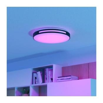 Eglo 300687-LED RGBW Dimmelhető mennyezeti lámpa MONTEGRANARO-Z LED/18,5W/230V fekete + távirányító 300687 kép