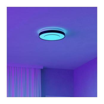 Eglo 300688 -LED RGBW fényerőszabályozható mennyezeti lámpa MONTERIGGIONI-Z LED/18,5W/230V fekete+távirányító 300688