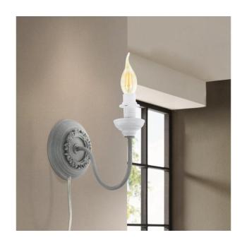 Eglo 33003 - Fali lámpa 1xE14/40W/230V szürke 33003 kép