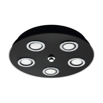 EGLO , 33805 , GRATTINO , mennyezeti lámpa , GU10 , 5X2,8W , IP20 , fekete, átlátszó kép