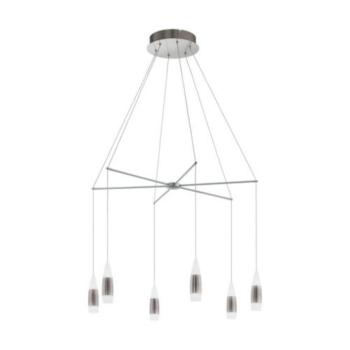 EGLO , 39326 , SANTIGA , függeszték , 3000 K , LED , 12X3,2W , dimmelhető , IP20 , fehér, matt nikkel kép