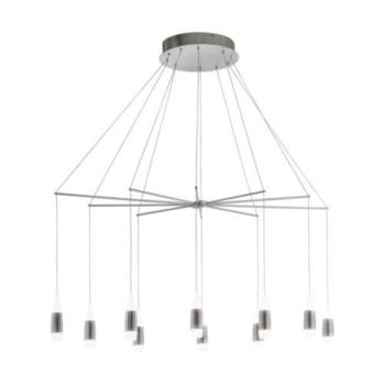 EGLO , 39327 , SANTIGA , függeszték , 3000 K , LED , 20X3,2W , dimmelhető , IP20 , fehér, matt nikkel kép