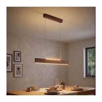 Eglo 39346 - LED kábeles csillár CLIMENE LED/17W/230V + LED/4,2W dió 39346 kép