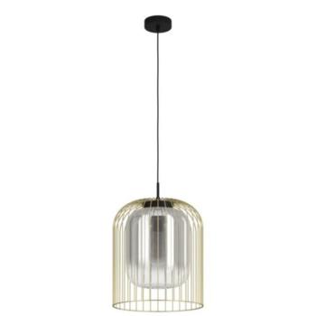EGLO , 39695 , CAMINATA , függeszték , E27 , 1X40W , IP20 , fekete-átlátszó kép
