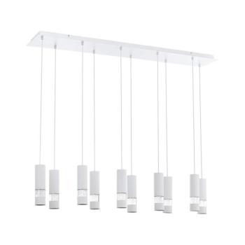 Eglo 39703 - LED Csillár zsinóron BERNABETA 10xGU10/5W/230V fehér 39703