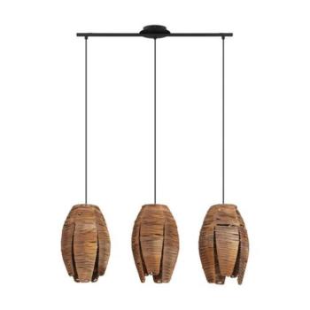 EGLO , 43295 , MONGU 1 , függeszték , E27 , 3X40W , IP20 , barna kép