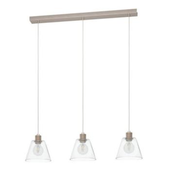 EGLO , 43632 , COPLEY , függeszték , E27 , 3X40W , IP20 , átlátszó kép