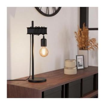 Eglo 43714 - Asztali lámpa TOWNSHEND 1xE27/10W/230V fekete 43714 kép