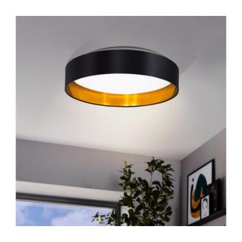 Eglo 55267 - LED mennyezeti lámpa MASERLO LED/16W/230V átm. 40,5 cm fekete/rézszínű 55267 kép