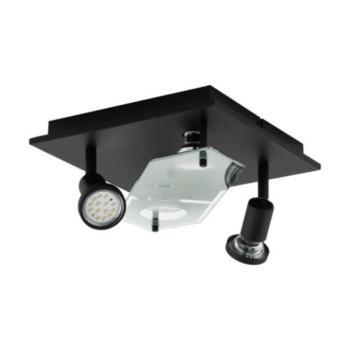 EGLO , 75217 , CABO 2 , fali-mennyezeti lámpa , GU10 , 4X2,8W , IP20 , fekete, átlátszó kép