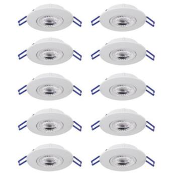 EGLO , 75863 , ZUJAR , süllyesztett lámpa , 3000 K , LED , 10X3,4W , IP20 , átlátszó kép