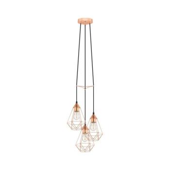 Eglo 78276 - BYRON kábelre szerelt függőlámpa 3xE27/60W/230V, rézszínű 78276 kép