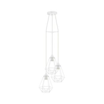 Eglo 79083 - BYRON zsinóros függeszték, 3xE27/60W/230V, fehér 79083 kép