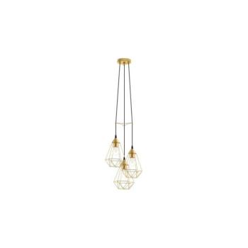 Eglo 79262 - BYRON kábelre szerelt függeszték 3xE27/60W/230V, sárgaréz 79262 kép
