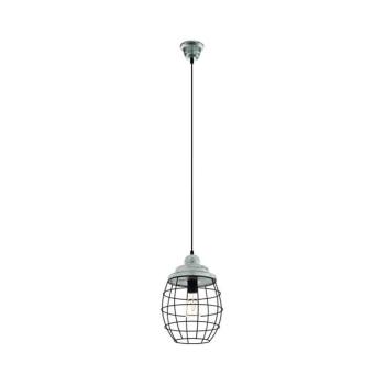 Eglo 79435 - Kábeles függőlámpa BAMPTON 1xE27/60W/230V szürke/fekete 79435 kép