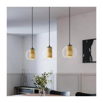 Eglo 79461 - BOLSANO kábeles függeszték 3xE27/28W/230V arany/fekete 79461 kép