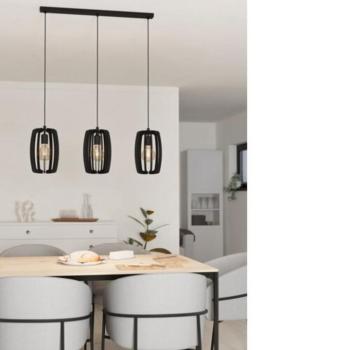 EGLO , 900505 , BAJAZZARA , függeszték , E27 , 3X40W , IP20 , fekete kép